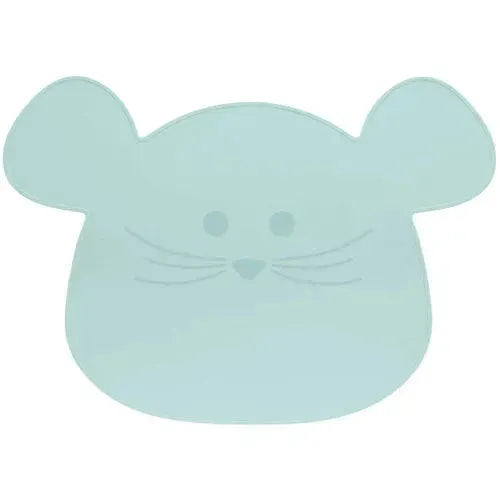 Lässig Placemat Silicone - Little Chums Mouse Blauw - Tiny Giggles