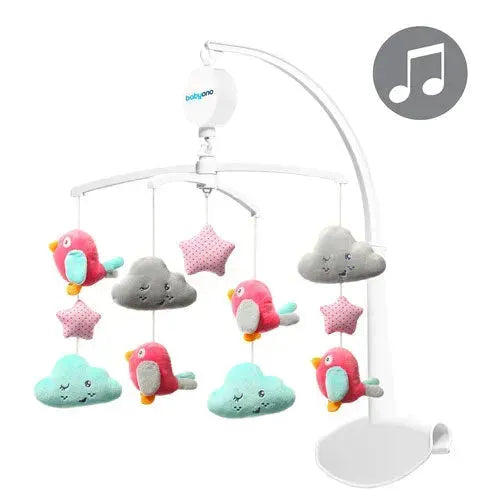 Babyono Wolkjes & Vogeltjes Muziekmobiel - Tiny Giggles