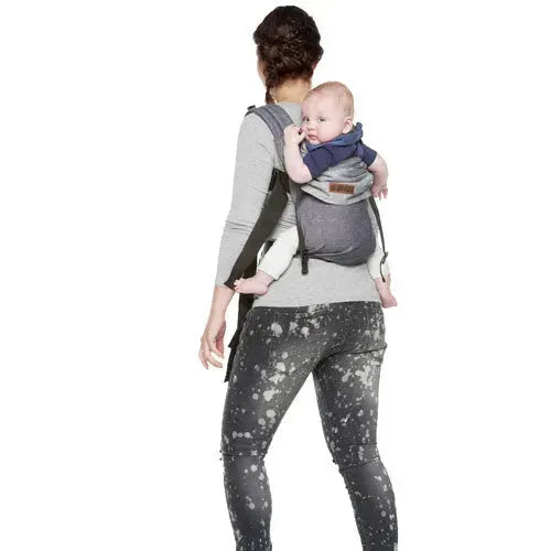 ByKay Draagzak Click Carrier Classic - Dark Jeans (Maat Baby) - Tiny Giggles