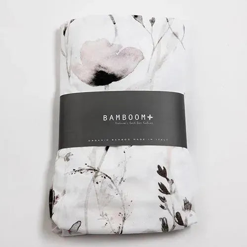 Bamboom Hoeslaken Ledikant Jersey 60 x 120 cm Papavero - Tiny Giggles