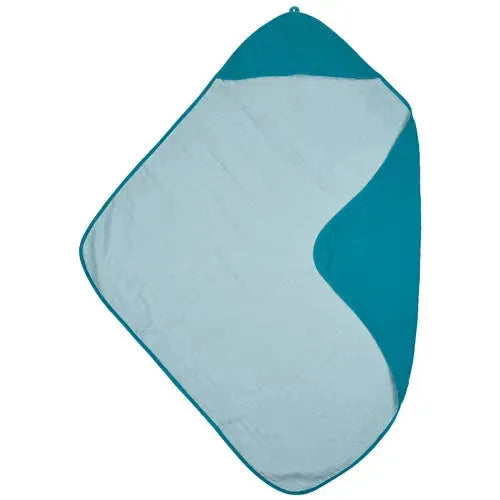 Meyco hydrofiele badcape - Petrol/Sea blue 90x90cm - Tiny Giggles