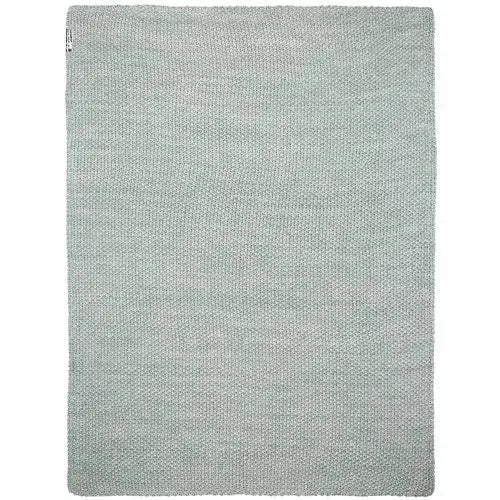 Meyco Relief mixed deken stone green 100x150 cm met velvet - Tiny Giggles