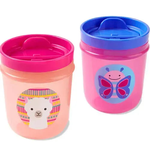 Skip Hop Zoo Tumbler Cups (2-pack) - Vlinder/Lama 18m+ - Tiny Giggles