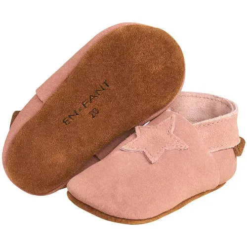 EN FANT Babyslofjes Suede Old Rose - Tiny Giggles