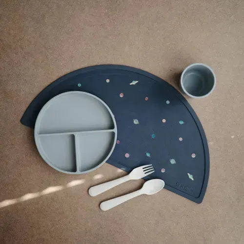 Mushie Silicone Placemat - Planets - Tiny Giggles