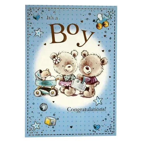 Geboortekaartje - Its A Boy Congratulations - Tiny Giggles