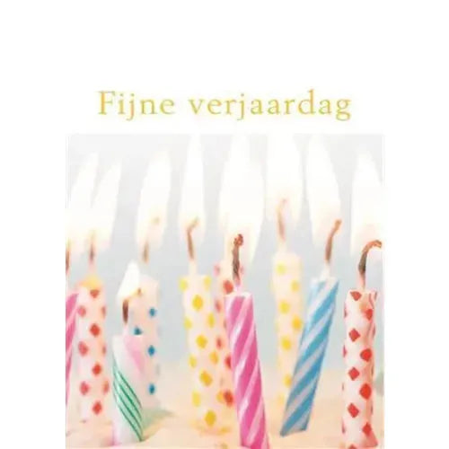 Hallmark Mini Verjaardagskaartje - Fijne Verjaardag Kaarsen 7x5 cm - Tiny Giggles