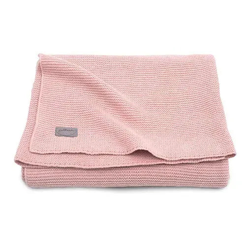 Jollein Wieg Deken Basic Knit 75x100cm Blush Pink - Tiny Giggles