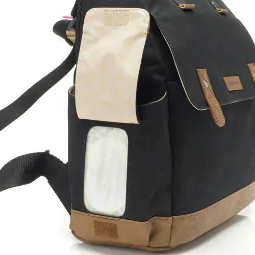 Babymel Robyn Convertible Backpack Black Luiertas - Tiny Giggles