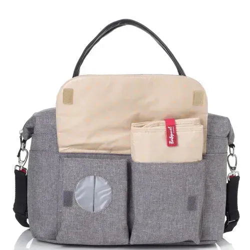 Babymel Jade Eco Grey Luiertas - Tiny Giggles