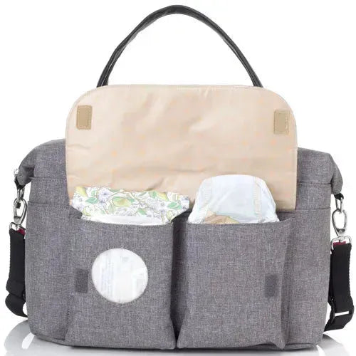 Babymel Jade Eco Grey Luiertas - Tiny Giggles