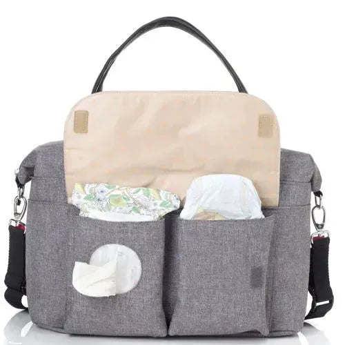 Babymel Jade Eco Grey Luiertas - Tiny Giggles