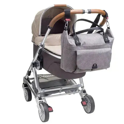 Babymel Jade Eco Grey Luiertas - Tiny Giggles