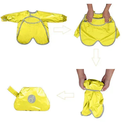 b.box Smock Bib Lemon Sherbet 6-18M - Tiny Giggles