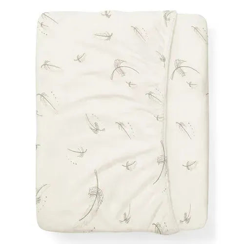 Babyono Hoeslaken Reiswieg Bamboe Jersey 40x75cm Feathers - Tiny Giggles