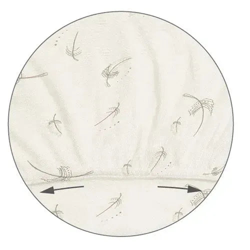 Babyono Hoeslaken Reiswieg Bamboe Jersey 40x75cm Feathers - Tiny Giggles