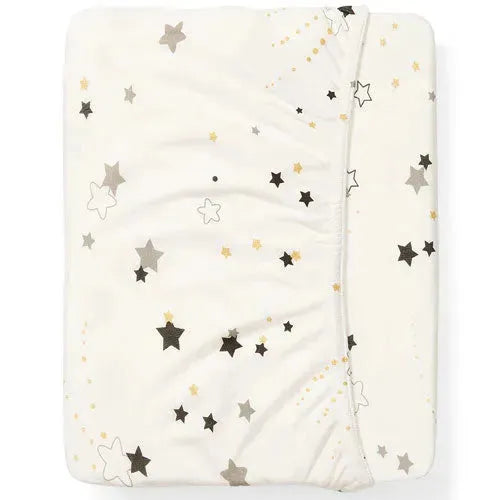 Babyono Hoeslaken Reiswieg Bamboe Jersey 40x75cm Stardust - Tiny Giggles