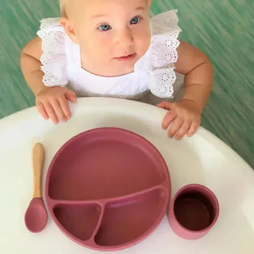 Minikoioi Mini Cup Siliconen Beker - Rose - Tiny Giggles