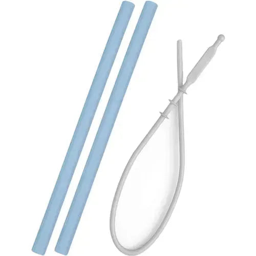 Minikoioi Flexi Straws Blauw - Set van 2 - Tiny Giggles