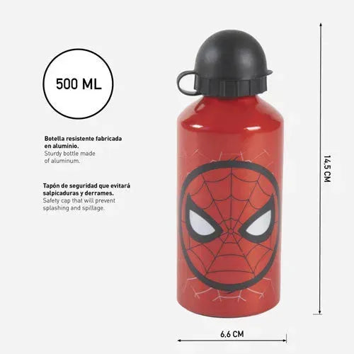 Marvel Spider-Man Rood 3D Rugzakje Met Waterfles - Tiny Giggles