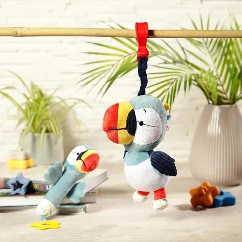 Babyono Kinderwagenspeeltje Toucan Titi - Tiny Giggles