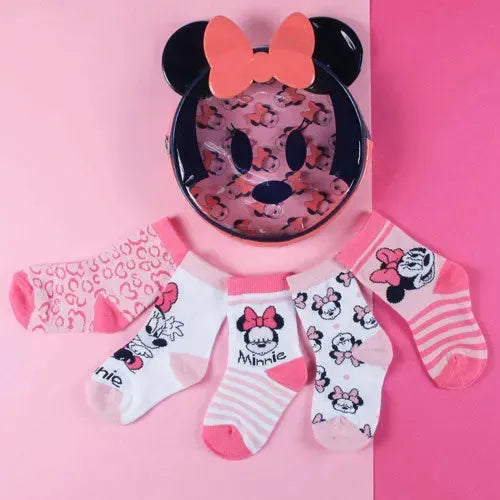 Disney Minnie Mouse Kindersokken - 5 Paar - Tiny Giggles