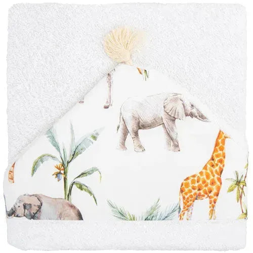 BimbiDreams Badcape - Africa 100x100cm - Tiny Giggles