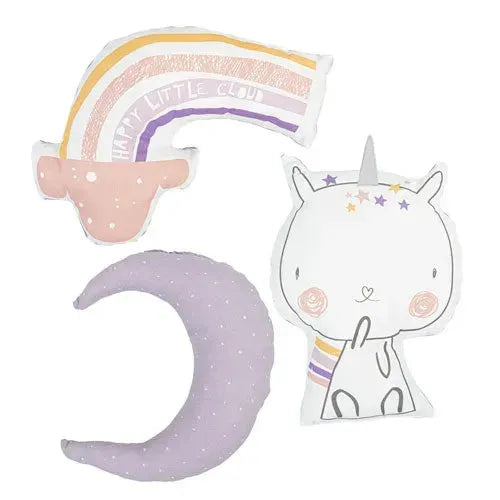 BimbiDreams Kussens - Unicorn (Set van 3) - Tiny Giggles