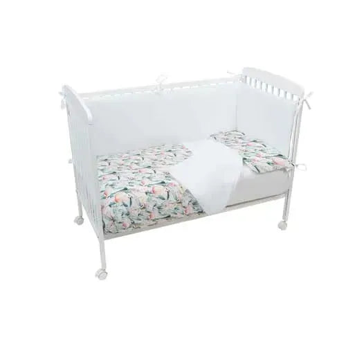 BimbiDreams Nordic Dekbedovertrekset - Flamingo 120x150cm - Tiny Giggles