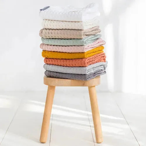 BimbiDreams Gehaakte Deken - Stone Washed Oranje 95x75 cm - Tiny Giggles