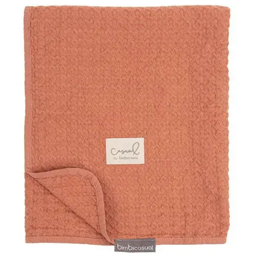 BimbiDreams Gehaakte Deken - Stone Washed Oranje 95x75 cm - Tiny Giggles