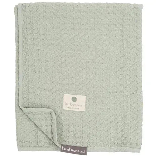 BimbiDreams Gehaakte Deken - Stone Washed Groen 95x75 cm - Tiny Giggles