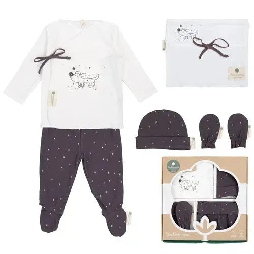 BimbiDreams Baby Newborn 5-Delige Set - Guau Wit - Tiny Giggles