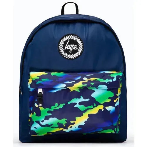 Hype Navy With Camo Gradients Rugzak - Tiny Giggles