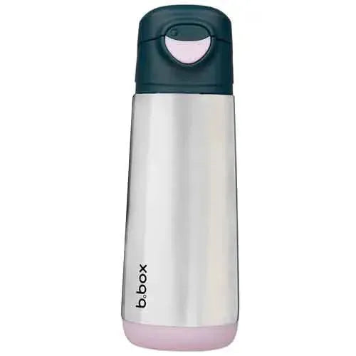 b.box 500ml Insulated Sport Spout Bottle - Indigo Rose - Tiny Giggles