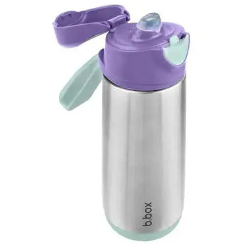 b.box 500ml Insulated Sport Spout Bottle - Lilac Pop - Tiny Giggles