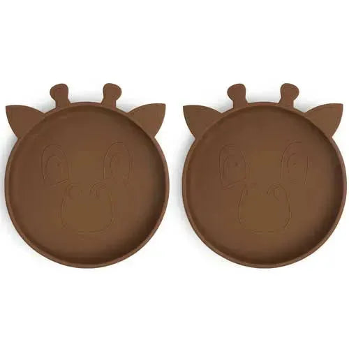 nuuroo Akila Siliconen Bord Giraf Acorn - 2-pack - Tiny Giggles