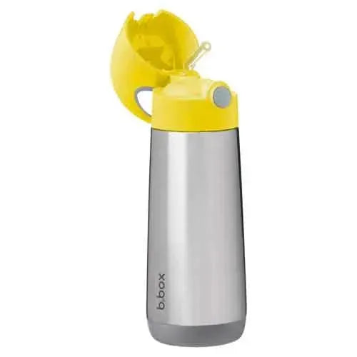 b.box Insulated Drink Bottle 500ml Lemon Sherbet - Tiny Giggles