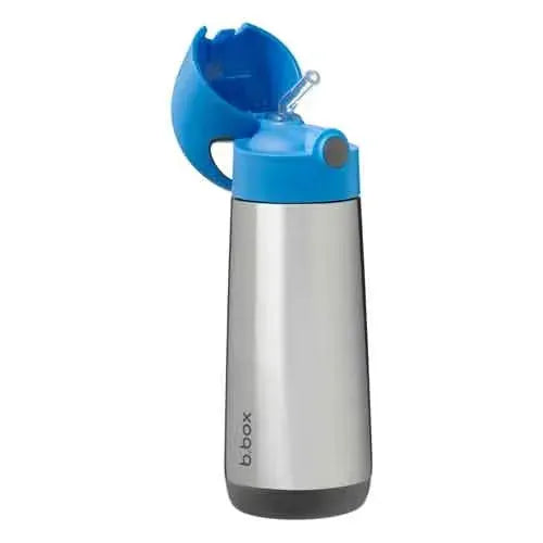 b.box Insulated Drink Bottle 500ml Blue Slate - Tiny Giggles