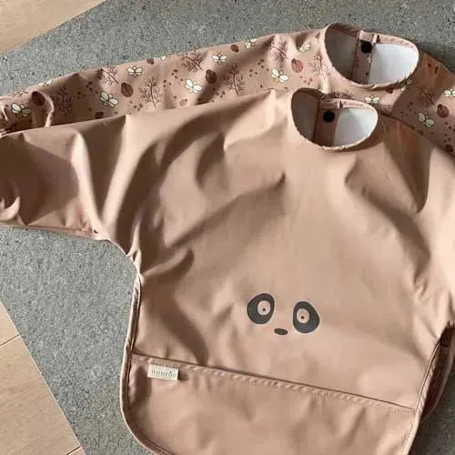 nuuroo Luna Bib Coated Sand Panda - Tiny Giggles