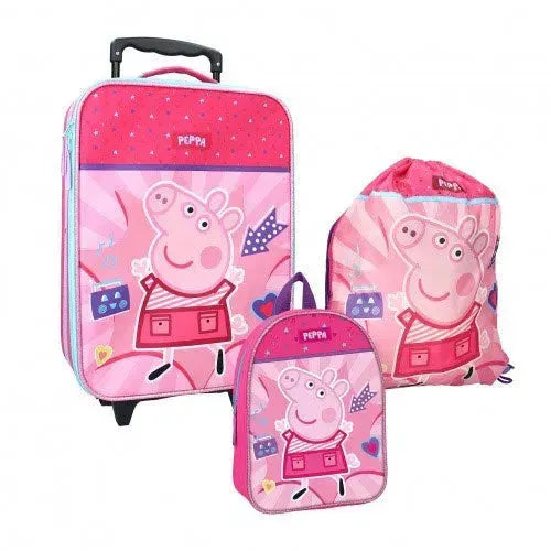 Peppa Always Better Together Trolley Koffer Set - Tiny Giggles