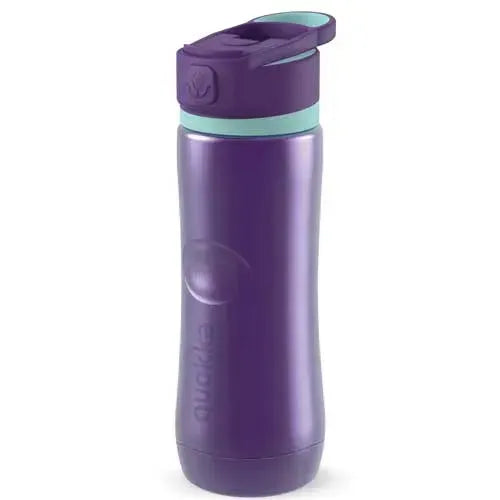 Quokka Spring Aqua Violet RVS Drinkfles - 600ml - Tiny Giggles