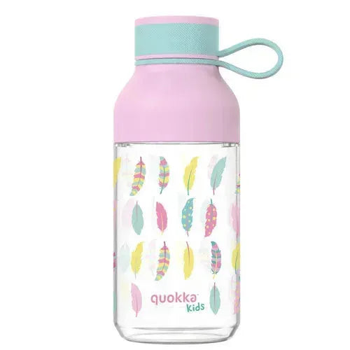 Quokka Ice Kids Feathers Tritan Fles 430ml - Tiny Giggles