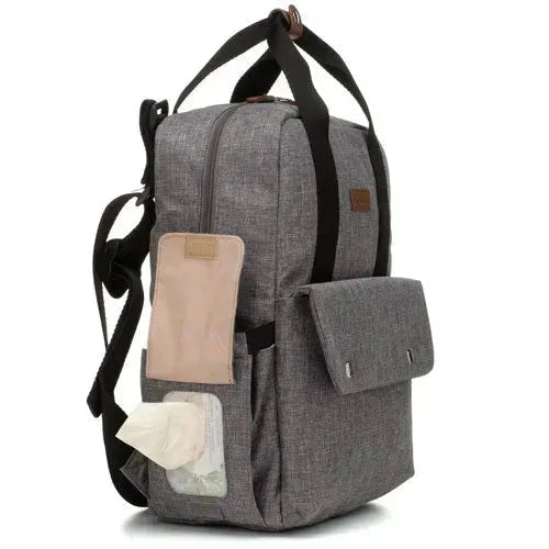 Babymel Georgi Eco Grey Luiertas - Tiny Giggles