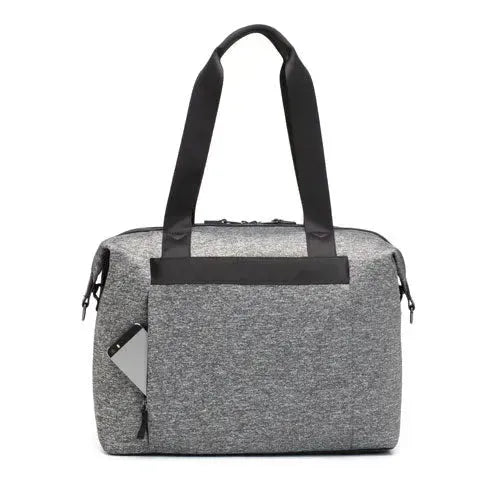 Storksak Stevie Luxe Scuba Grey Luiertas - Tiny Giggles