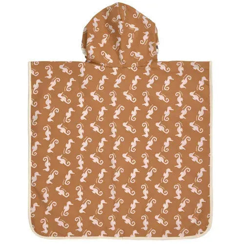 Lässig UV Strandponcho Seahorse Caramel - Tiny Giggles