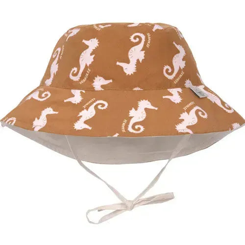 Lässig LSF Zonnehoed Seahorse Caramel - Tiny Giggles