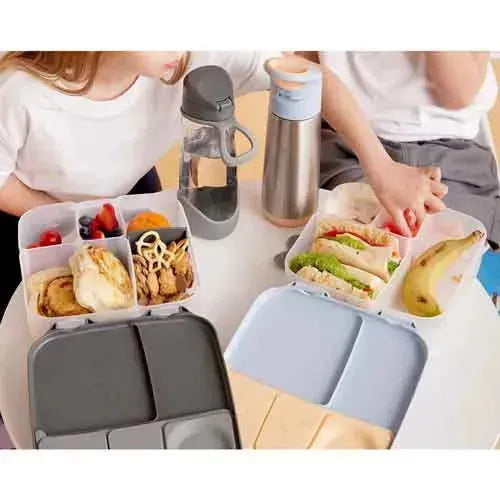 b.box Lunchbox Graphite 5+ jaar - Tiny Giggles