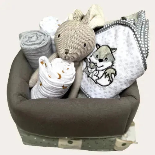 Baby Cadeaubox Grijs - Tiny Giggles