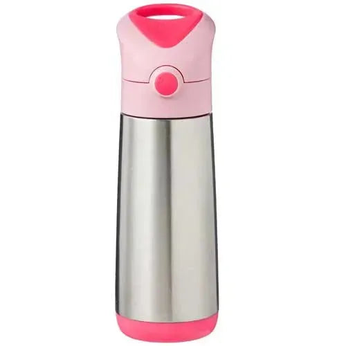 b.box Insulated Drink Bottle 500ml Flamingo Fizz - Tiny Giggles